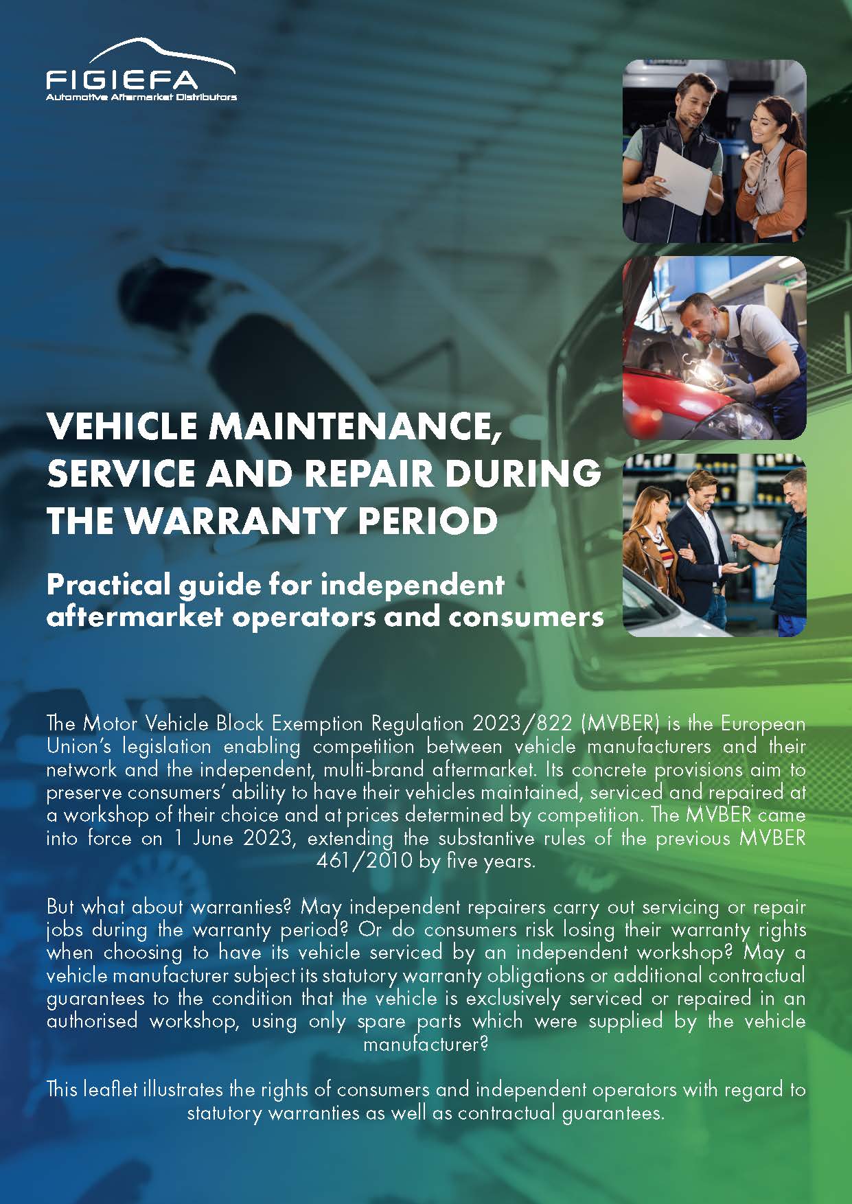 Vehicle Maintenance, Service and Repair During the Warranty Period